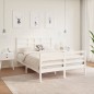 vidaXL Massivholzbett Weiß 140x190 cm vidaXL Massivholzbett Weiß 140x190 cm