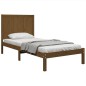 vidaXL Massivholzbett Honigbraun 75x190 cm
