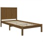 vidaXL Massivholzbett Honigbraun 75x190 cm