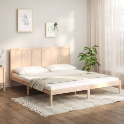 vidaXL Massivholzbett Kiefer 200x200 cm