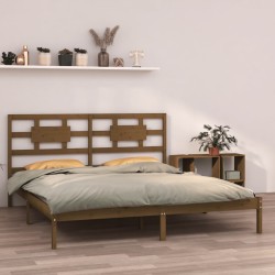 vidaXL Massivholzbett Honigbraun 180x200 cm