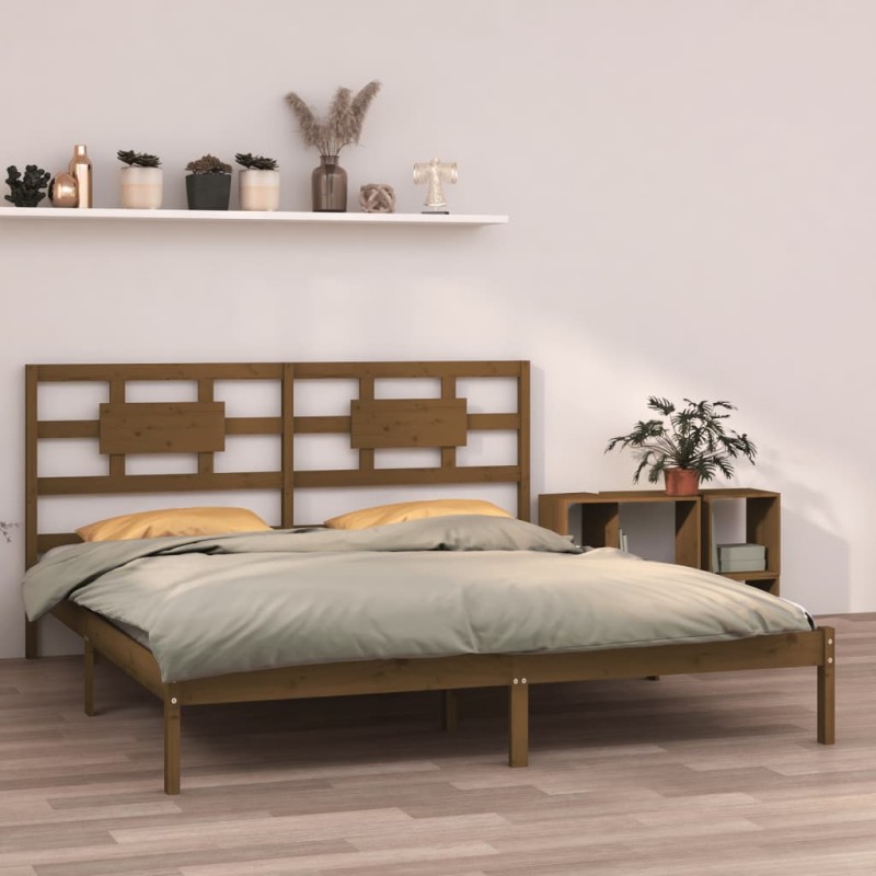 vidaXL Massivholzbett Honigbraun 180x200 cm vidaXL Massivholzbett Honigbraun 180x200 cm