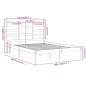 vidaXL Massivholzbett Weiß 135x190 cm vidaXL Massivholzbett Weiß 135x190 cm
