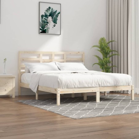 vidaXL Massivholzbett 200x200 cm