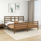 vidaXL Massivholzbett Honigbraun 200x200 cm vidaXL Massivholzbett Honigbraun 200x200 cm