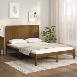 vidaXL Massivholzbett Honigbraun Kiefer 120x200 cm