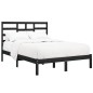 vidaXL Massivholzbett Schwarz 120x200 cm vidaXL Massivholzbett Schwarz 120x200 cm