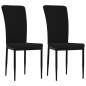 vidaXL Esszimmerstühle 2 Stk. Schwarz Samt vidaXL Esszimmerstühle 2 Stk. Schwarz Samt