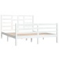 vidaXL Massivholzbett Weiß 150x200 cm vidaXL Massivholzbett Weiß 150x200 cm