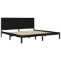 vidaXL Massivholzbett Schwarz Kiefer 200x200 cm vidaXL Massivholzbett Schwarz Kiefer 200x200 cm