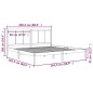vidaXL Massivholzbett Schwarz Kiefer 200x200 cm vidaXL Massivholzbett Schwarz Kiefer 200x200 cm