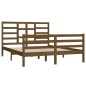 vidaXL Massivholzbett Honigbraun 150x200 cm vidaXL Massivholzbett Honigbraun 150x200 cm