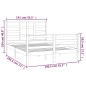 vidaXL Massivholzbett 135x190 cm vidaXL Massivholzbett 135x190 cm