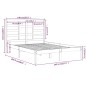 vidaXL Massivholzbett Schwarz 140x200 cm vidaXL Massivholzbett Schwarz 140x200 cm