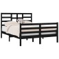 vidaXL Massivholzbett Schwarz 120x190 cm vidaXL Massivholzbett Schwarz 120x190 cm