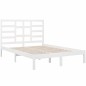 vidaXL Massivholzbett Weiß 150x200 cm vidaXL Massivholzbett Weiß 150x200 cm