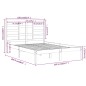 vidaXL Massivholzbett Weiß 150x200 cm vidaXL Massivholzbett Weiß 150x200 cm