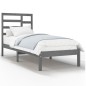 vidaXL Massivholzbett Grau 90x190 cm vidaXL Massivholzbett Grau 90x190 cm