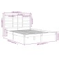 vidaXL Massivholzbett Schwarz 140x190 cm vidaXL Massivholzbett Schwarz 140x190 cm