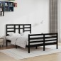 vidaXL Massivholzbett Schwarz 140x200 cm vidaXL Massivholzbett Schwarz 140x200 cm