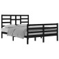 vidaXL Massivholzbett Schwarz 140x200 cm vidaXL Massivholzbett Schwarz 140x200 cm