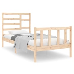 vidaXL Massivholzbett 90x190 cm