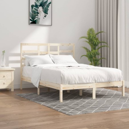 vidaXL Massivholzbett 150x200 cm