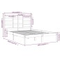 vidaXL Massivholzbett Honigbraun 135x190 cm vidaXL Massivholzbett Honigbraun 135x190 cm