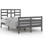 vidaXL Massivholzbett Grau 120x200 cm vidaXL Massivholzbett Grau 120x200 cm