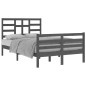 vidaXL Massivholzbett Grau 120x200 cm vidaXL Massivholzbett Grau 120x200 cm