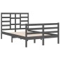 vidaXL Massivholzbett Grau 120x200 cm vidaXL Massivholzbett Grau 120x200 cm