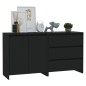 vidaXL 2-tlg. Sideboard Schwarz Holzwerkstoff vidaXL 2-tlg. Sideboard Schwarz Holzwerkstoff
