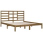vidaXL Massivholzbett Honigbraun 200x200 cm vidaXL Massivholzbett Honigbraun 200x200 cm