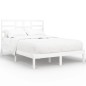 vidaXL Massivholzbett Weiß 140x190 cm vidaXL Massivholzbett Weiß 140x190 cm