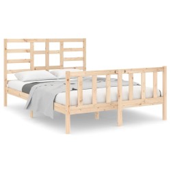 vidaXL Massivholzbett 120x190 cm