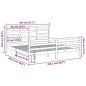 vidaXL Massivholzbett Grau 200x200 cm vidaXL Massivholzbett Grau 200x200 cm