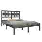 vidaXL Massivholzbett Grau 120x190 cm vidaXL Massivholzbett Grau 120x190 cm