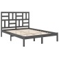 vidaXL Massivholzbett Grau 140x200 cm vidaXL Massivholzbett Grau 140x200 cm
