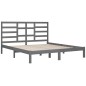 vidaXL Massivholzbett Grau 180x200 cm vidaXL Massivholzbett Grau 180x200 cm