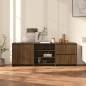 vidaXL 3-tlg. Sideboard Braun Eichen-Optik Holzwerkstoff vidaXL 3-tlg. Sideboard Braun Eichen-Optik Holzwerkstoff