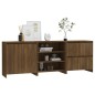 vidaXL 3-tlg. Sideboard Braun Eichen-Optik Holzwerkstoff vidaXL 3-tlg. Sideboard Braun Eichen-Optik Holzwerkstoff