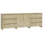 vidaXL 3-tlg. Sideboard Sonoma-Eiche Holzwerkstoff vidaXL 3-tlg. Sideboard Sonoma-Eiche Holzwerkstoff