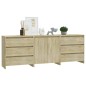 vidaXL 3-tlg. Sideboard Sonoma-Eiche Holzwerkstoff vidaXL 3-tlg. Sideboard Sonoma-Eiche Holzwerkstoff