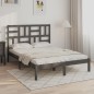 vidaXL Massivholzbett Grau 120x190 cm vidaXL Massivholzbett Grau 120x190 cm