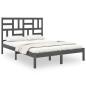 vidaXL Massivholzbett Grau 120x190 cm vidaXL Massivholzbett Grau 120x190 cm