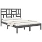 vidaXL Massivholzbett Grau 120x190 cm vidaXL Massivholzbett Grau 120x190 cm