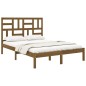 vidaXL Massivholzbett Honigbraun 140x190 cm vidaXL Massivholzbett Honigbraun 140x190 cm