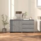 vidaXL 2-tlg. Sideboard Grau Sonoma Holzwerkstoff vidaXL 2-tlg. Sideboard Grau Sonoma Holzwerkstoff