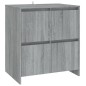 vidaXL Sideboards 2 Stk. Grau Sonoma 70x41x75 cm Holzwerkstoff vidaXL Sideboards 2 Stk. Grau Sonoma 70x41x75 cm Holzwerkstoff