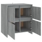 vidaXL Sideboards 2 Stk. Grau Sonoma 70x41x75 cm Holzwerkstoff vidaXL Sideboards 2 Stk. Grau Sonoma 70x41x75 cm Holzwerkstoff